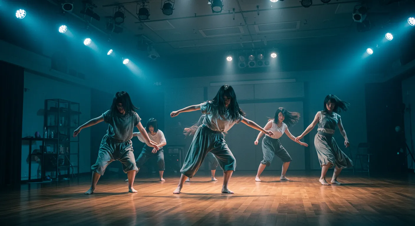 かっこいいダンスを踊る女性グループ
