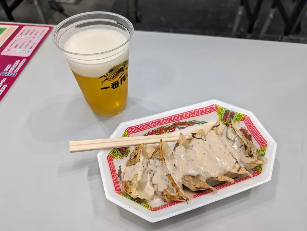 餃子とビール