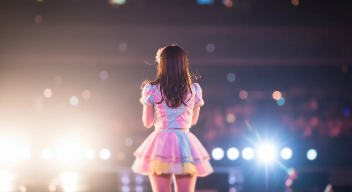 アイドルの後ろ姿